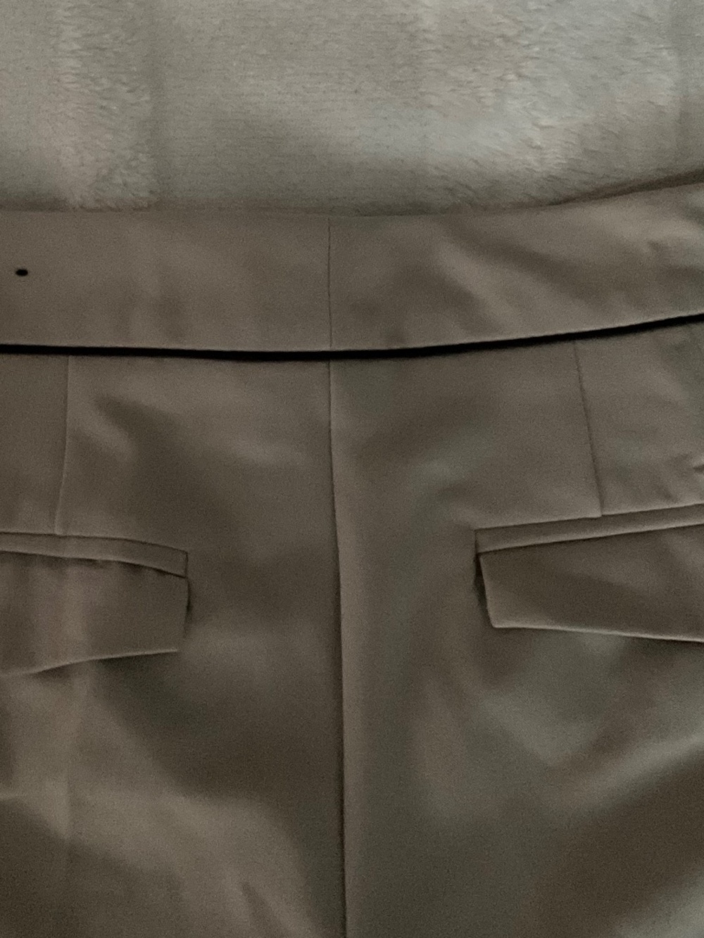Worthington • Tailored Stretch Straight Leg Pants • Piping Detail • Size 4 - Picture 3 of 7
